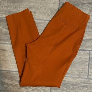 a new day Women’s Rust Skinny Ankle Dress Pants. Size 4R. High Rise. Side Zip